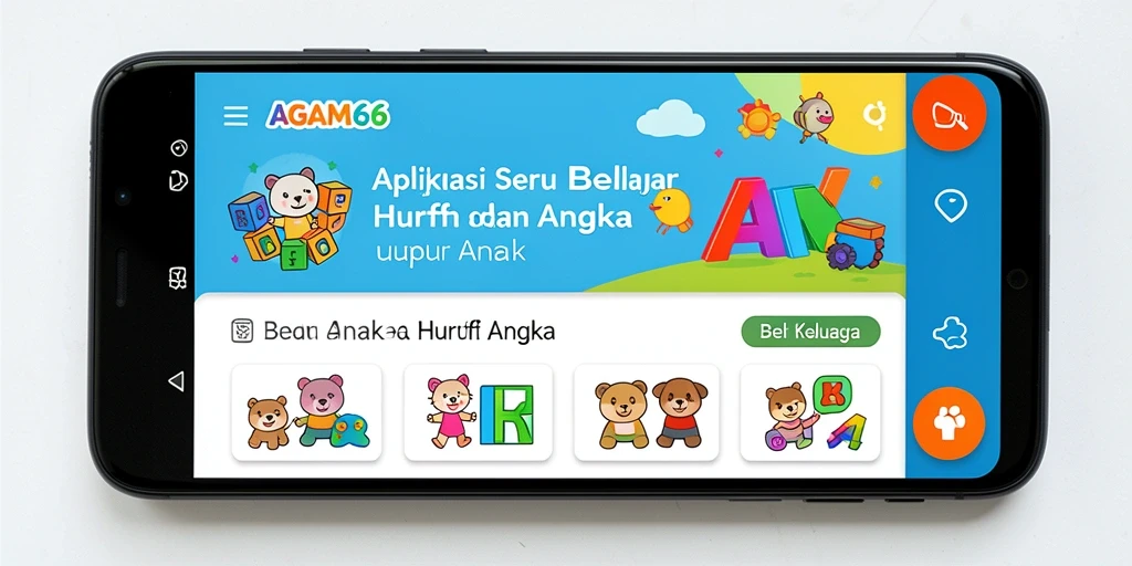 Antarmuka aplikasi AGAM66 yang edukatif dan interaktif.
