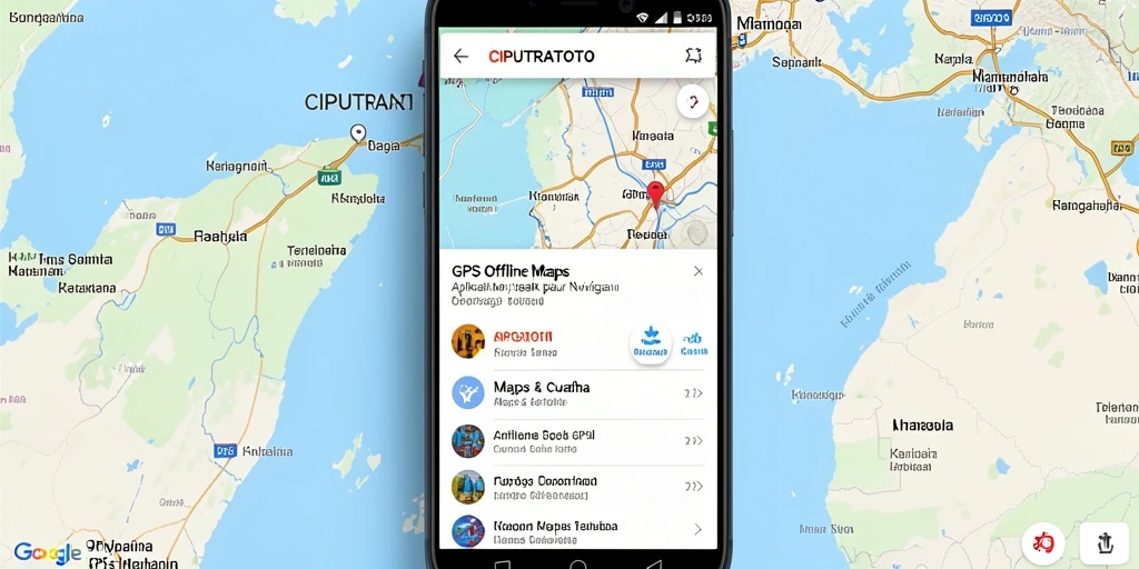 Antarmuka aplikasi CIPUTRATOTO yang intuitif untuk GPS Offline Maps.