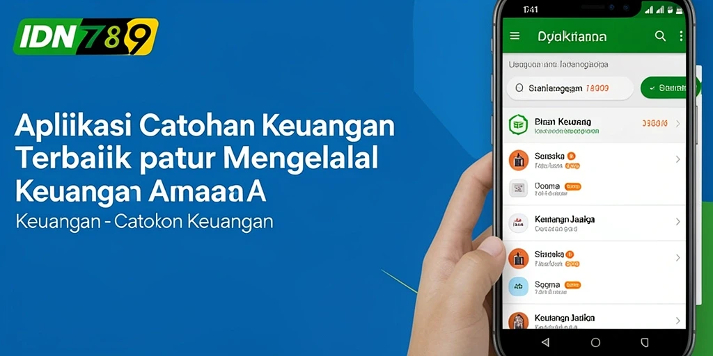 Tampilan antarmuka pengguna IDN789 untuk Catatan Keuangan.