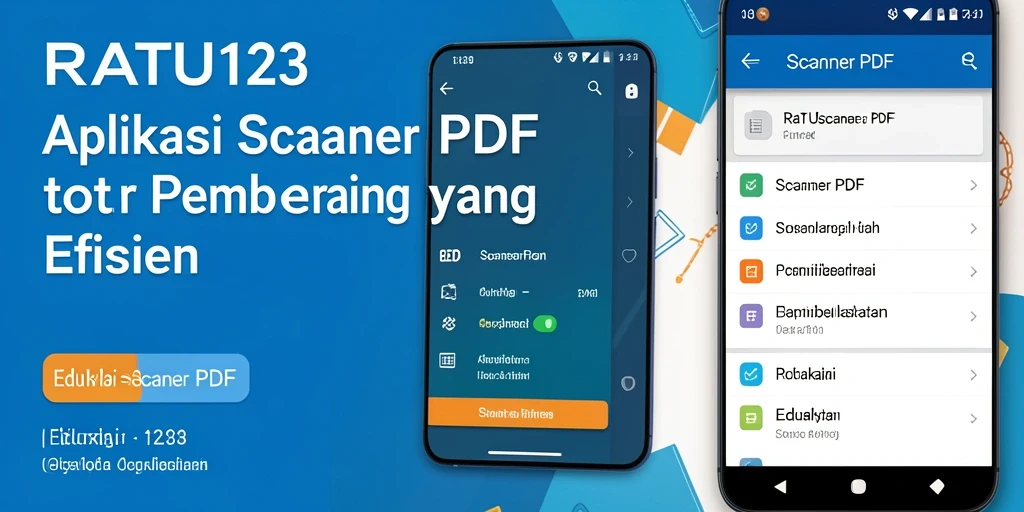 Tampilan antarmuka RATU123 yang intuitif untuk pemindaian PDF.