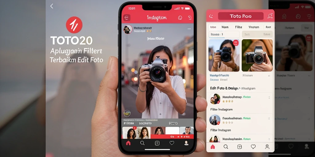 Screenshot TOTO20 menampilkan antarmuka pengeditan foto yang ramah pengguna.
