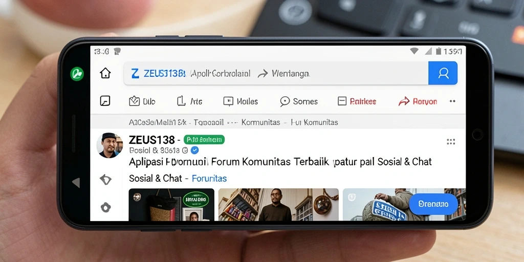 Screenshot ZEUS138 menampilkan fitur Forum Komunitas yang interaktif.